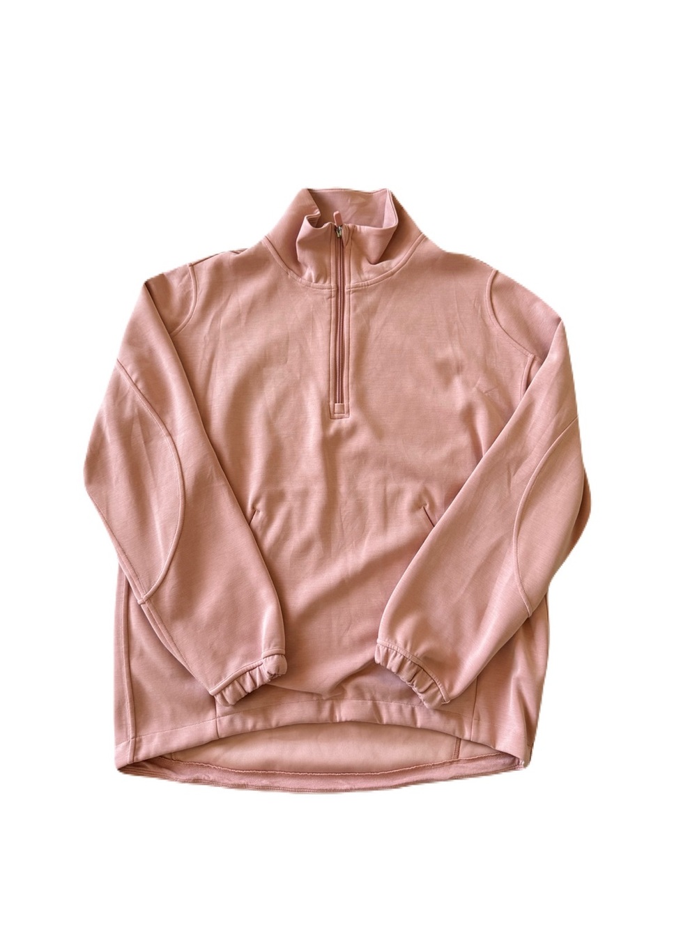 Women's Lululemon Athletica Soft Stream Half Zip Long Sleeve Pink Size Small